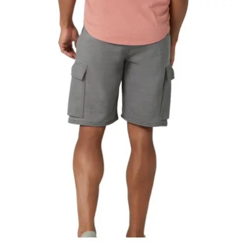 Wrangler Mens Unlimited Comfort Cargo Shorts Tech Pocket XXL Gray NEW drawstring